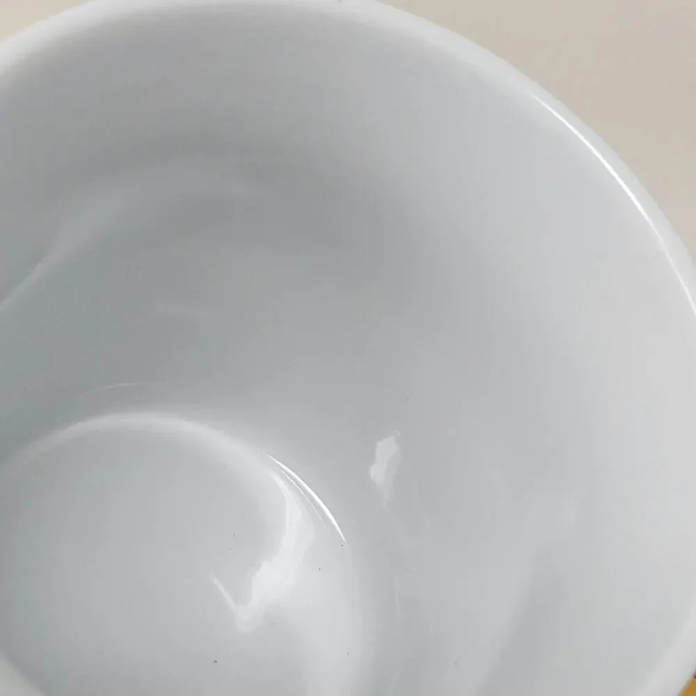 Crate & Barrel monogram S floral coffee tea cup